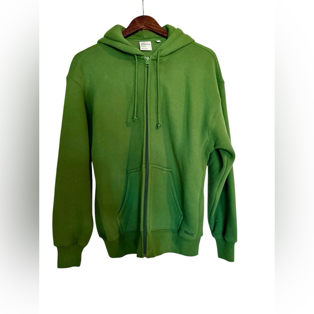 SOLD - NWOT | Aritzia TNA | Sweatfleece Bubble Fleece | Dark Emerald Green | S - Picture 6 of 12